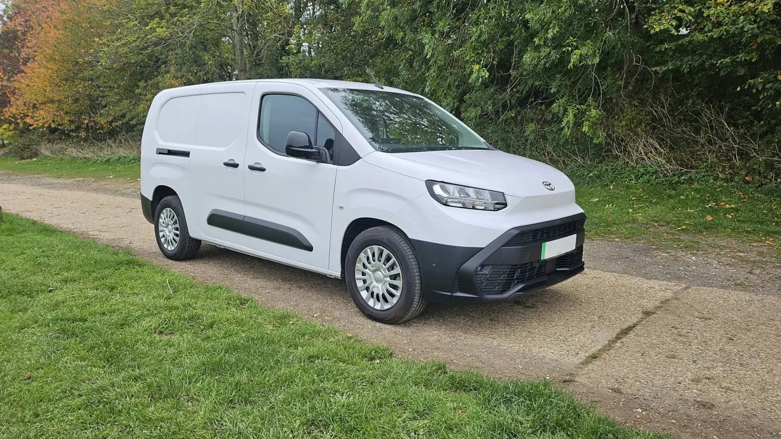 Plain white small van