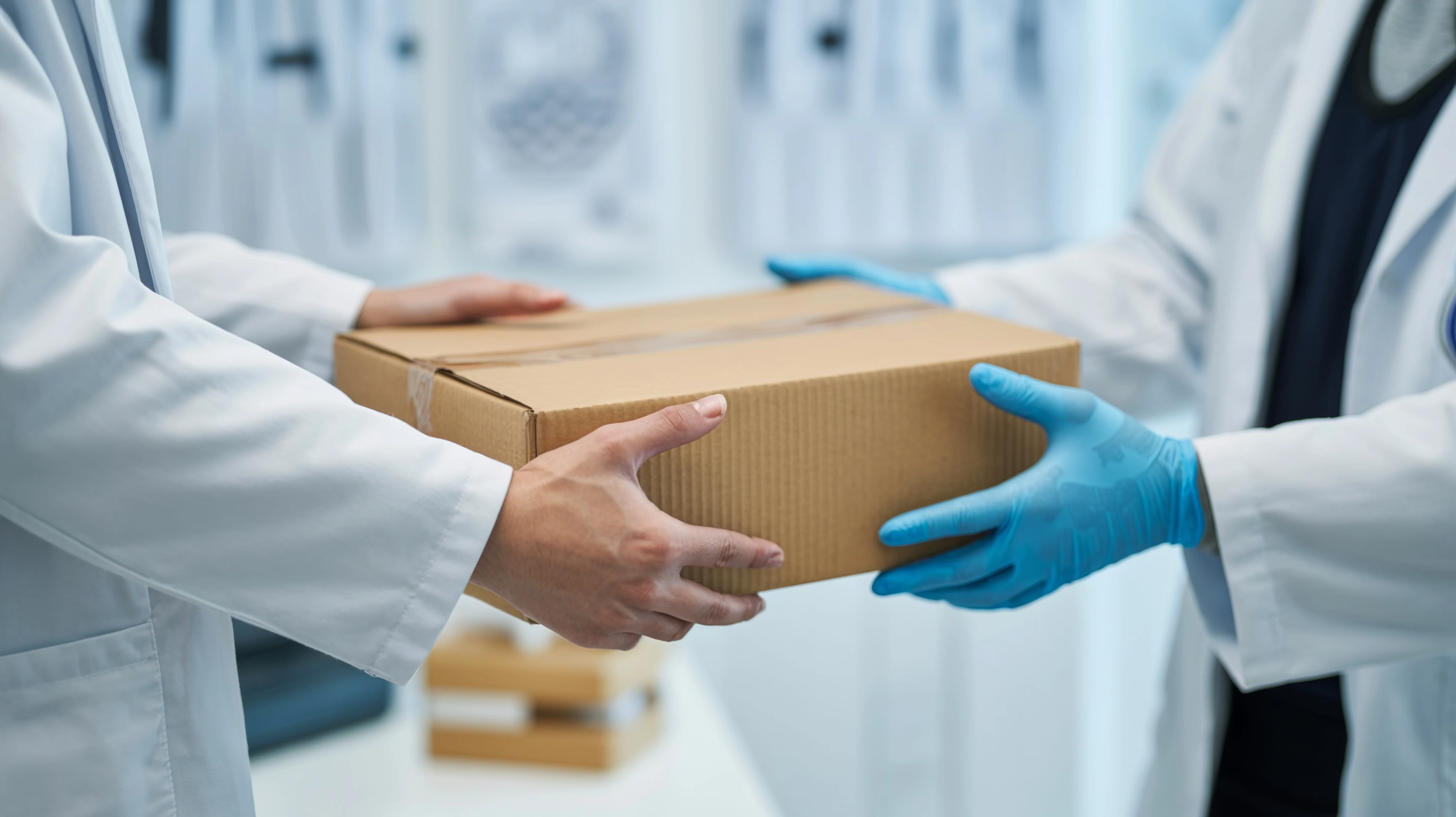 Medical and laboratory samples courier van in Westminster London