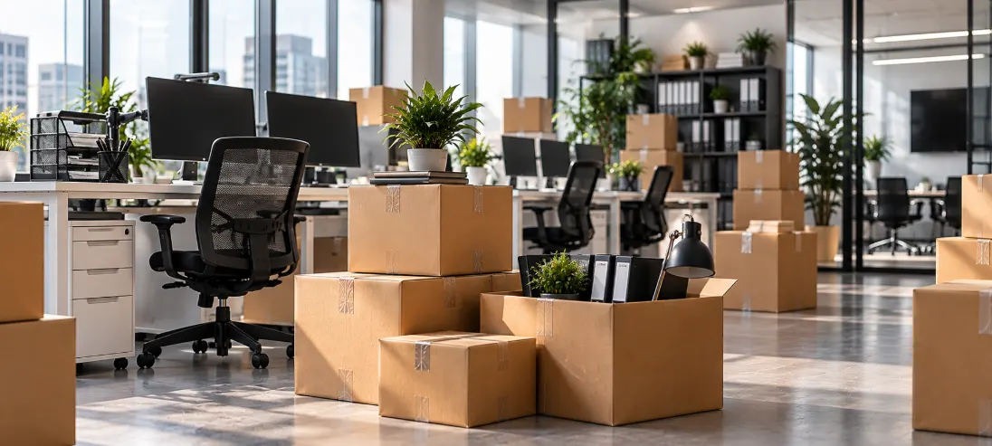 Office moves London dedicated transport van in Shoreditch London